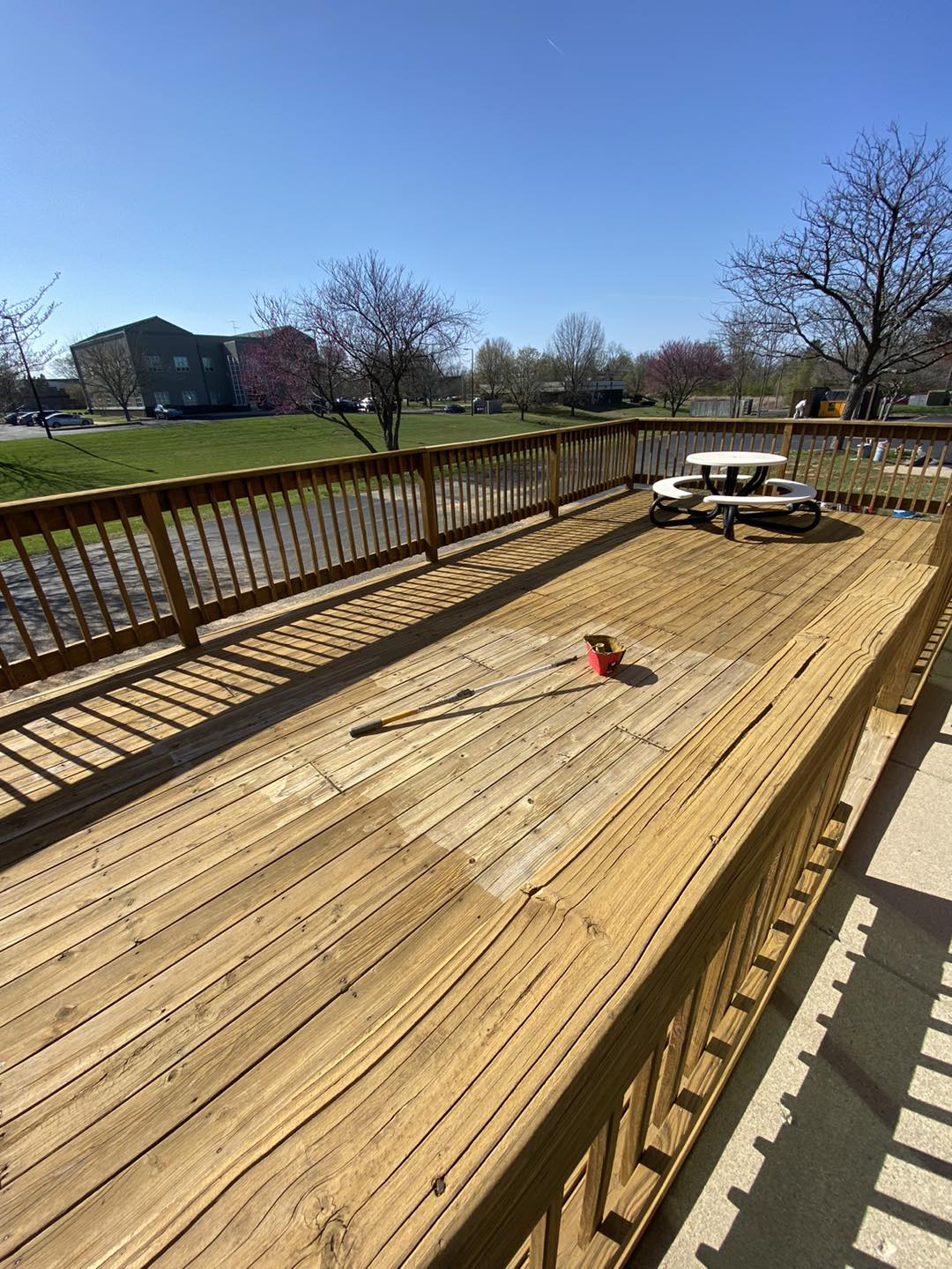 Deck staining and more